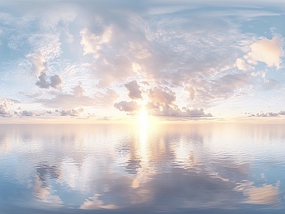 现代天空HDR 蓝天白云天空全景