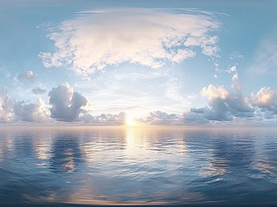 现代天空HDR 蓝天白云天空全景