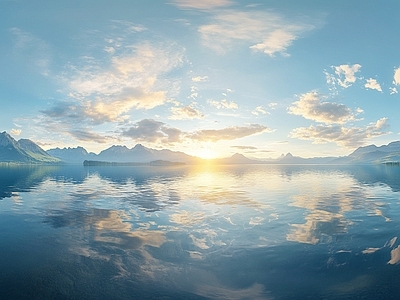 现代天空HDR 蓝天白云天空全景