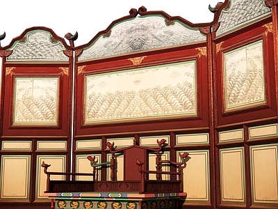 中式屏风 木屏风 可折叠屏风 竹质屏风 古代屏风