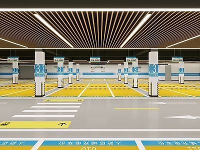 现代其他公共空间 停车场 车库入口