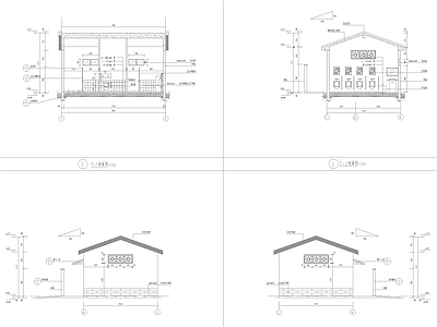 现代新中式公厕 公园公厕 施工图