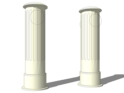 欧式柱子 罗马柱 圆柱 柱头