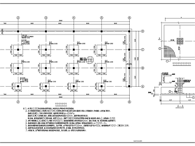 混凝土结构 地下宫殿结构 施工图