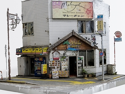 东南亚风格餐饮门头