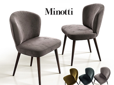 现代餐椅 Minotti 餐椅 布椅 书椅