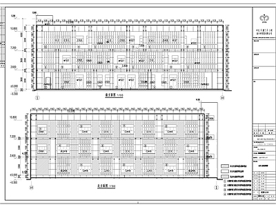 现代学校建筑 建筑外立面 节点造型 施工图