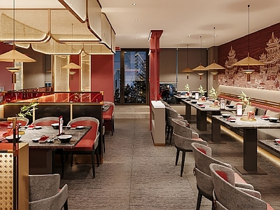 现代烧烤烤肉店 现代轻奢烧烤店 玄关 餐饮 中餐厅