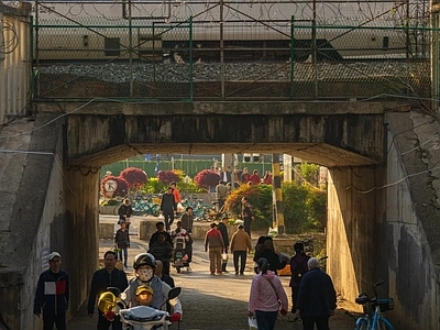 现代街道外景 道路