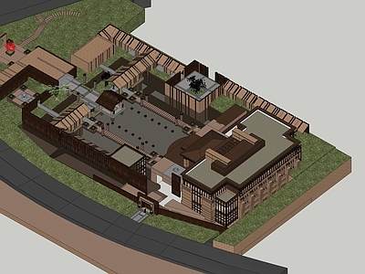 欧式其他商业建筑 新古典会所