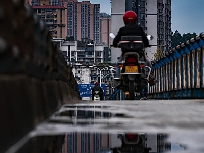 现代街道外景