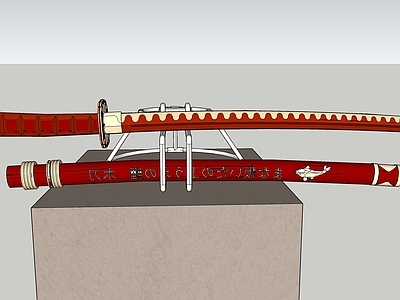 现代日式其他摆件 宝刀 日本武士刀 装饰品