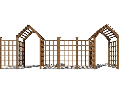 现代廊架 现代休闲花架 格栅廊架