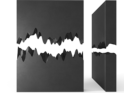 现代隔断 破碎系列 破损装饰墙 破损隔断 裂痕隔断墙 裂痕墙
