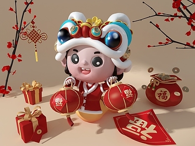 新中式美陈 新年美陈 蛇年美陈