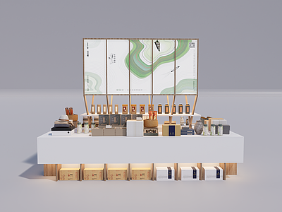展示台 文创展台 展示台 产品展示 文创产品