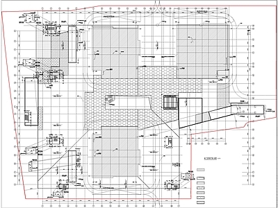 现代其他工装空间 地下车库平面图 施工图