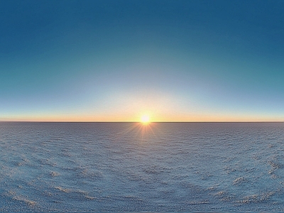 现代户外HDR 傍晚黄昏落日全景