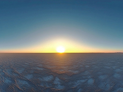 现代户外HDR 傍晚黄昏落日全景