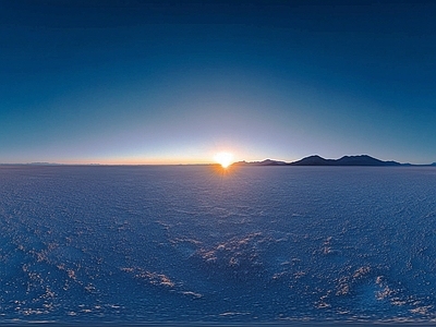 现代户外HDR 傍晚黄昏落日全景