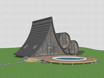 现代欧式民宿建筑 山地民宿建筑 平地民宿建筑 装配式建筑 美式建筑 木屋