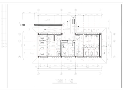 现代公厕 小型公厕 施工图