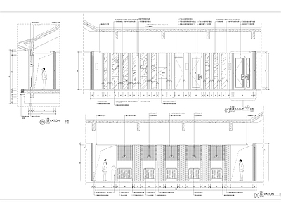 现代新中式中餐厅 包厢 主题餐厅 施工图