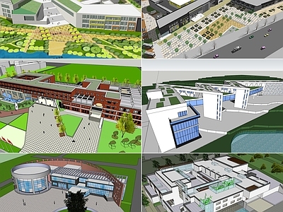 现代其他公共建筑 6套公共建筑