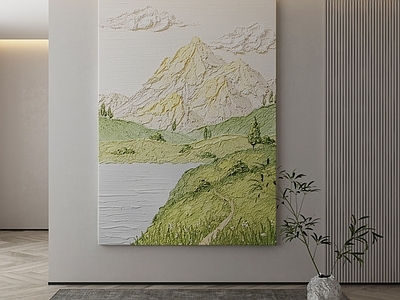 现代侘寂挂画 油画 书房挂画 茶室挂画 客厅挂画 玄关挂画