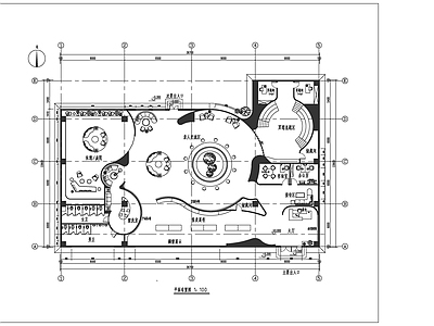 新中式现代其他公共建筑 悼念店 平面图 施工图