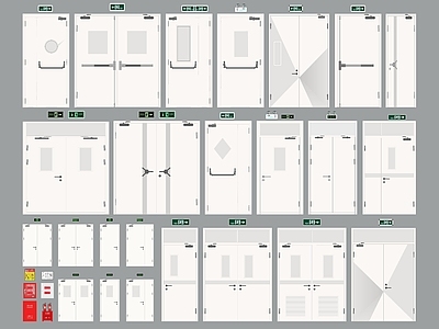 现代其他门 消防门 防火门 安全门