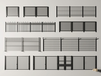 现代围栏护栏 铁丝网围栏 围栏 护栏 隔离栏 防护栏