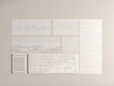 现代护墙板 现代冲孔板 冲孔墙面