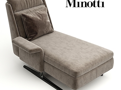 现代贵妃椅 Minotti 布艺贵妃椅