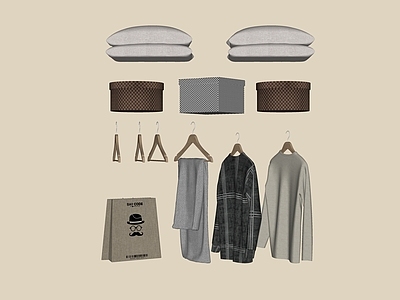 衣服 衣柜衣服组合 衣柜包包