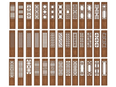新中式中式其他门 中式门窗 古建门 花格门 仿古木门 实木花格