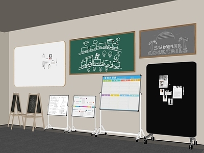 其他办公用品 现代黑板 白板 移动白板