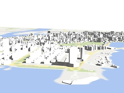 现代鸟瞰规划 澳门城市楼体 澳门城市规划