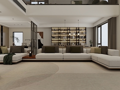 简约极简多人沙发 地平线 minotti 定制 沙发