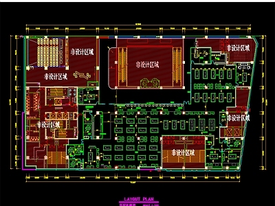 现代台球厅 商业台球厅 施工图