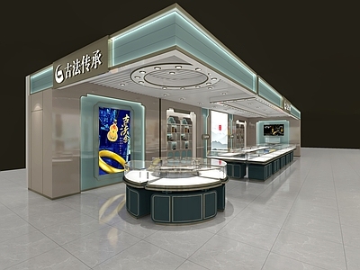 新中式珠宝店 中金 古法厅 国潮风