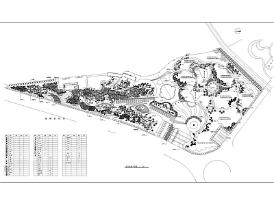 现代新中式公园景观 城市公园 森林公园 曲线公园景观 山地公园景观 公园地形图 施工图