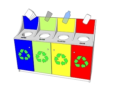 现代垃圾桶 现代公共垃圾桶