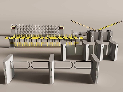 门禁 闸口 安检口 栏杆 自动门