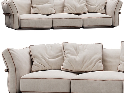 现代三人沙发 Flexform 现代三人沙发
