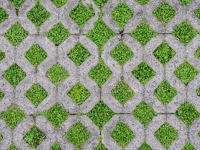 现代植草砖 地砖 嵌草砖 停车场铺装