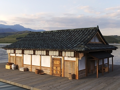新中式中式古建 复古木屋 乡村木屋