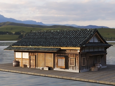 新中式中式古建 复古木屋 乡村木屋