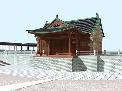 中式古建 古建 亭子 景观亭