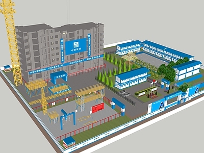 现代其他工业建筑 施工场地 工地 建筑